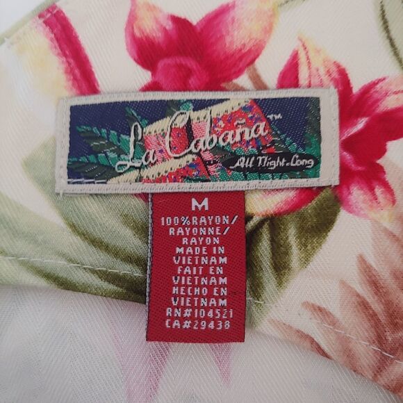 La Cabana Hawaiian Floral Sleeveless Midi Dress M NWT - Picture 6 of 9